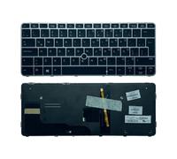 FDMOZRE US Spanish Latin Arab Language Backlit Keyboard For HP for EliteBook 820 G3 G4 828 725(LA Backlit Point)