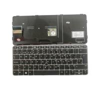 FDMOZRE US Spanish Latin Arab Language Backlit Keyboard For HP for EliteBook 820 G3 G4 828 725(SP NoBacklit Point)
