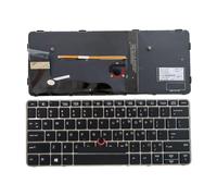 FDMOZRE US Spanish Latin Arab Language Backlit Keyboard For HP for EliteBook 820 G3 G4 828 725(US Backlit Hole)