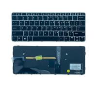 FDMOZRE US Spanish Latin Arab Language Backlit Keyboard For HP for EliteBook 820 G3 G4 828 725(US Backlit NoPoint)