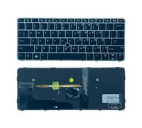 FDMOZRE US Spanish Latin Arab Language Backlit Keyboard For HP for EliteBook 820 G3 G4 828 725(US Backlit Point)