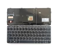 FDMOZRE US Spanish Latin Arab Language Backlit Keyboard For HP for EliteBook 820 G3 G4 828 725(US NoBacklit Point)