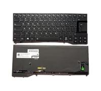 FDMOZRE US UI Portuguese Language Backlit Keyboard For Fujitsu for Lifebook U747 U748 U749 E448 E449 E548 E749(UI Backlit NoPoint)