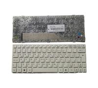 FDMOZRE US UI Russian Arab Laptop Keyboard For MSI for Wind U135 U135dx U160 U160dx U180 White Frame Notebook PC(AR White)