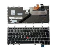 FDMOZRE US UI Russian Spanish Latin UK Arab Brazil Portuguese Laptop Backlit Keyboard For Lenovo for Thinkpad X380 for Yoga 260 370(UI Silver)