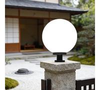 FDOIUTU Outdoor Garden Post Light, Modern Post Light, E27 Landscape Fence Post Cap Light,Round Column lamp, Waterproof Light Holder Weatherproof Porch Patio Door Wall Patio Garden (Large)