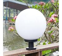 FDOIUTU Outdoor Garden Post Light, Modern Post Light, E27 Landscape Fence Post Cap Light,Round Column lamp, Waterproof Light Holder Weatherproof Porch Patio Door Wall Patio Garden (Medium)