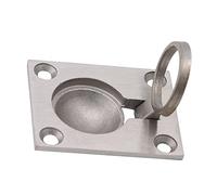 FDOSIJFOS Window Handles, 1pc Stainless Steel Large Pull Lock up Concealed Handle Modern Minimalist Folding Handle(62x44)