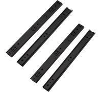FDQAMLKX 2 Pairs Heavy Duty 27mm x 350mm Drawer Slides Full Extension Guide Rails Smooth Operating Drawer Runners Easy Installation for Cabinets and Fur