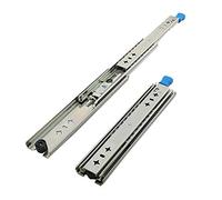 FDQAMLKX Heavy Duty 5m Wide Drawer Runners with Lock 120kg Capacity Silent Ball Bearing Slide Track Full Extension 3 Section Cabinet Rails Set of 2 (46in 1150mm)