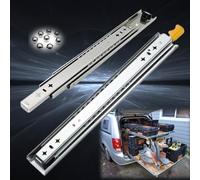 FDQAMLKX Heavy Duty 850mm Drawer Runners Full Extension Ball Bearing Slides Side Mount 120kg Load Capacity 1 Pair with Lock Drawer Glides for Smooth