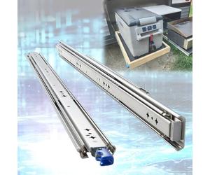 FDQAMLKX Heavy Duty Full Extension Drawer Slides Locking Ball Bearing Runners Side Mount 120Kg Load Capacity 450Mm Tool Box Accessories for Smooth