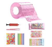 FDRJKN Nano Tape Kit for Kids, Children's Bubble Kit, Nano Tape Kit for Kids,Nano Tape, Glow-in-The-Dark Nano Tape with Glitter Sequins,Set with Basic Material Package, Suitable for Children's Play