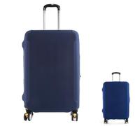 FDRJKN Suitcase Cover, Luggage Protector for 22-26 Inch Suitcases, Durable Polyester Material, Navy Blue, Ideal for Airport, Road, and Train Travel, Protects Against Dust, Water, and Wear