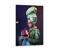 FDRPMHC Erykah Badu Poster Canvas Wall Art Decor Living Room Modern Family Bedroom 16x24inch(40x60cm) Frame-style
