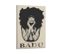 FDRPMHC Erykah Badu Poster Singer Canvas Wall Art Decor Living Room Modern Family Bedroom 20x30inch(50x75cm) Frame-style