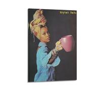 FDRPMHC Erykah Badu Retro Poster 4 Canvas Wall Art Decor Living Room Modern Family Bedroom 16x24inch(40x60cm) Frame-style