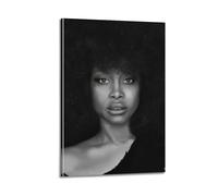 FDRPMHC Erykah Badu Retro Poster Canvas Wall Art Decor Living Room Modern Family Bedroom 08x12inch(20x30cm) Frame-style