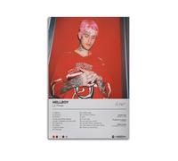 FDRPMHC Lil Peep - Hellboy Album Poster Canvas Wall Art Decor Living Room Modern Family Bedroom 24x36inch(60x90cm) Unframe-style