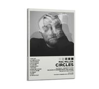 FDRPMHC Mac Miller Posters Circles Album Cover Canvas Wall Art Decor Living Room Modern Family Bedroom 08x12inch(20x30cm) Frame-style