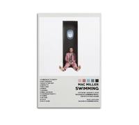 FDRPMHC Mac Miller Posters Swimming Canvas Wall Art Decor Living Room Modern Family Bedroom 08x12inch(20x30cm) Unframe-style