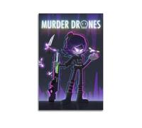 FDRPMHC Murder Drones Canvas Wall Art Decor Living Room Modern Family Bedroom 16x24inch(40x60cm) Unframe-style