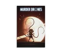FDRPMHC Murder Poster Drones Anime Canvas Wall Art Decor Living Room Modern Family Bedroom 12x18inch(30x45cm) Unframe-style