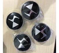 FDRYUYT Set of Auto Hub Caps for DS DS3 DS5 DS6, ABS Aluminium Wheel Centre Hub Cover with Logo