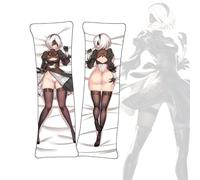 FDSAD Dakimakura NieR: Automata 2B Dakimakura Anime Body Pillow Cover Short plush pillowcase