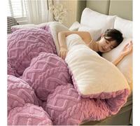 FDSAGHJ Thickened Super Soft Double Sided Luxury Winter Quilt, Insulation Hibiscus Heavy Quilt Thick Fluffy Breathable Bedding Comforter(E,150x200cm/4kg)