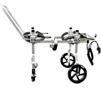 FDSDRGI Pet Wheelchair, 4 Wheels Dog Wheelchair, Full Support Pet Rehabilitation Cart Adjustable Pet Exercise Wheels Handicapped for Dog Front and Hind Legs Assisted Walk Car(S)