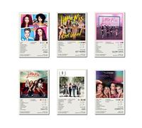 FDSFE Little Mix Poster Album Cover Limited Edition Canvas Poster Wall Art Decor Print Picture Paintings for Living Room Bedroom Decoration (Set of 6) Unframed 12x18inch(30x45cm)