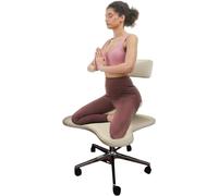 FDSGEEE Cross Legged Office Chair Meditation Stool for Sitting, Ergonomic Adjustable Kids Adults Kneeling Chair Desk, Adhd Office Cross Legged Chair with Lumbar Support(Color:C)