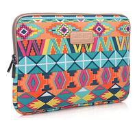 fdsmall 10 Inch Neoprene Laptop Sleeve Case - Waterproof Notebook Case Bag for Acer/Asus/Dell/Lenovo/HP/Samsung (Geometric Green)