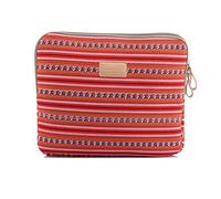 fdsmall 12 Inch Laptop Bag Waterproof Neoprene Laptop Sleeve Case - Notebook Case Bag for Acer/Asus/Dell/Lenovo/HP/Samsung (Ethnic Style Red)