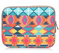 fdsmall 14 Inch Laptop Bag Waterproof Neoprene Laptop Sleeve Case for Acer/Asus/Dell/Lenovo/HP/Samsung (Geometric Green)