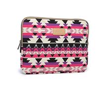 fdsmall 14 Inch Laptop Bag Waterproof Neoprene Laptop Sleeve Case Laptop Sleeve Notebook Case Bag for Acer/Asus/Dell/Lenovo/HP/Samsung(geometric hot pink)