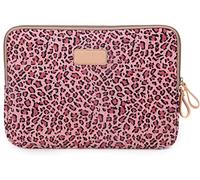 fdsmall 14 Inch Laptop Bag Waterproof Neoprene Laptop Sleeve Case Notebook Case Bag for Acer/Asus/Dell/Lenovo/HP/Samsung (Leopard Red)