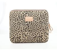 fdsmall 14 Inch Laptop Bag Waterproof Neoprene Laptop Sleeve Case Notebook Case Bag for Acer/Asus/Dell/Lenovo/HP/Samsung (Leopard Brown)