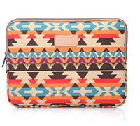 fdsmall 14 Inch Laptop Bag Waterproof Neoprene Laptop Sleeve Case Notebook Case Bag for Acer/Asus/Dell/Lenovo/HP/Samsung (Geometric Orange)