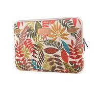 fdsmall 14 Inch Laptop Bag Waterproof Neoprene Laptop Sleeve Case - Notebook Case Bag for Acer/Asus/Dell/Lenovo/HP/Samsung (Khaki Leaves)