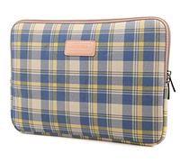 fdsmall 14 Inch Laptop Bag Waterproof Neoprene Laptop Sleeve Case Notebook Case Bag for Acer/Asus/Dell/Lenovo/HP/Samsung (Plaid Green)