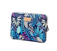 fdsmall 15.6 Inch Laptop Bag Waterproof Neoprene Laptop Sleeve Case - Notebook Case Bag for Acer/Asus/Dell/Lenovo/HP/Samsung (Blue Leaves)