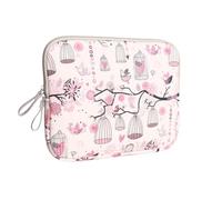 fdsmall 15.6 Inch Laptop Bag Waterproof Neoprene Laptop Sleeve Case Notebook Case Bag for Acer/Asus/Dell/Lenovo/HP/Samsung (Bird Pink)