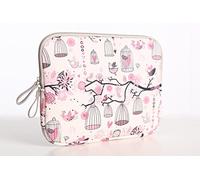 fdsmall 15.6 Inch Laptop Bag Waterproof Neoprene Laptop Sleeve Case Notebook Case Bag for Acer/Asus/Dell/Lenovo/HP/Samsung (Bird Pink)