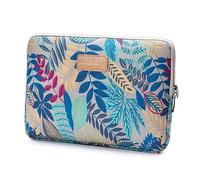 fdsmall 15.6 Inch Laptop Bag Waterproof Neoprene Laptop Sleeve Case Notebook Case for Acer/Asus/Dell/Lenovo/HP/Samsung (Blue Gray Leaves)