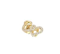 fdsmall Cross Heart Gold/Silvery Plated with Zircon Grillz Cap for Your Teeth Men Women Hip Hop Jewelry (Gold)