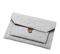 fdsmall Felt Laptop Case Sleeve Tablet Case Ultra Slim Business Carrying Case Laptop Protective Bag Soft Lining Felt Envelope Sleeve Case Compatible with Apple MacBook (Light Grey, 14 Inch)