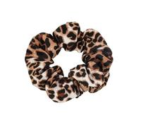 fdsmall Hair Scrunchies for Women Leopard Print Elastic Hair Bands Damage-Free for Long Thick, Curly, Thin, Fine Hair,Seamless Hair Ties for Gym Dance Party (Fine Brown)