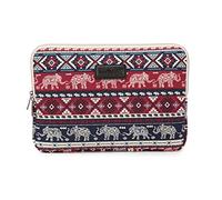 fdsmall Laptop Sleeve, 13-13.3 Inch, Notebook Carrying Case - Waterproof, Shock Resistant Bag - Elephant Red